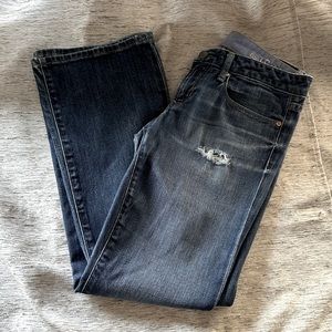 Gap Blue Jeans. Sexy Boot.